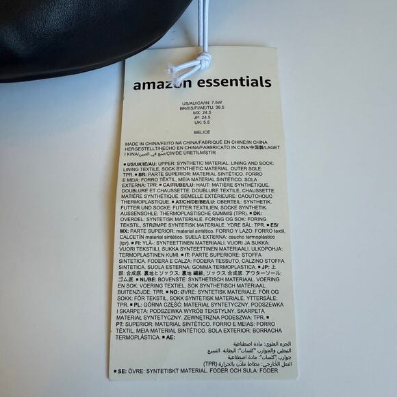 NEW Amazon Essentials Black Ballet Flats 7.5 - Picture 6 of 9